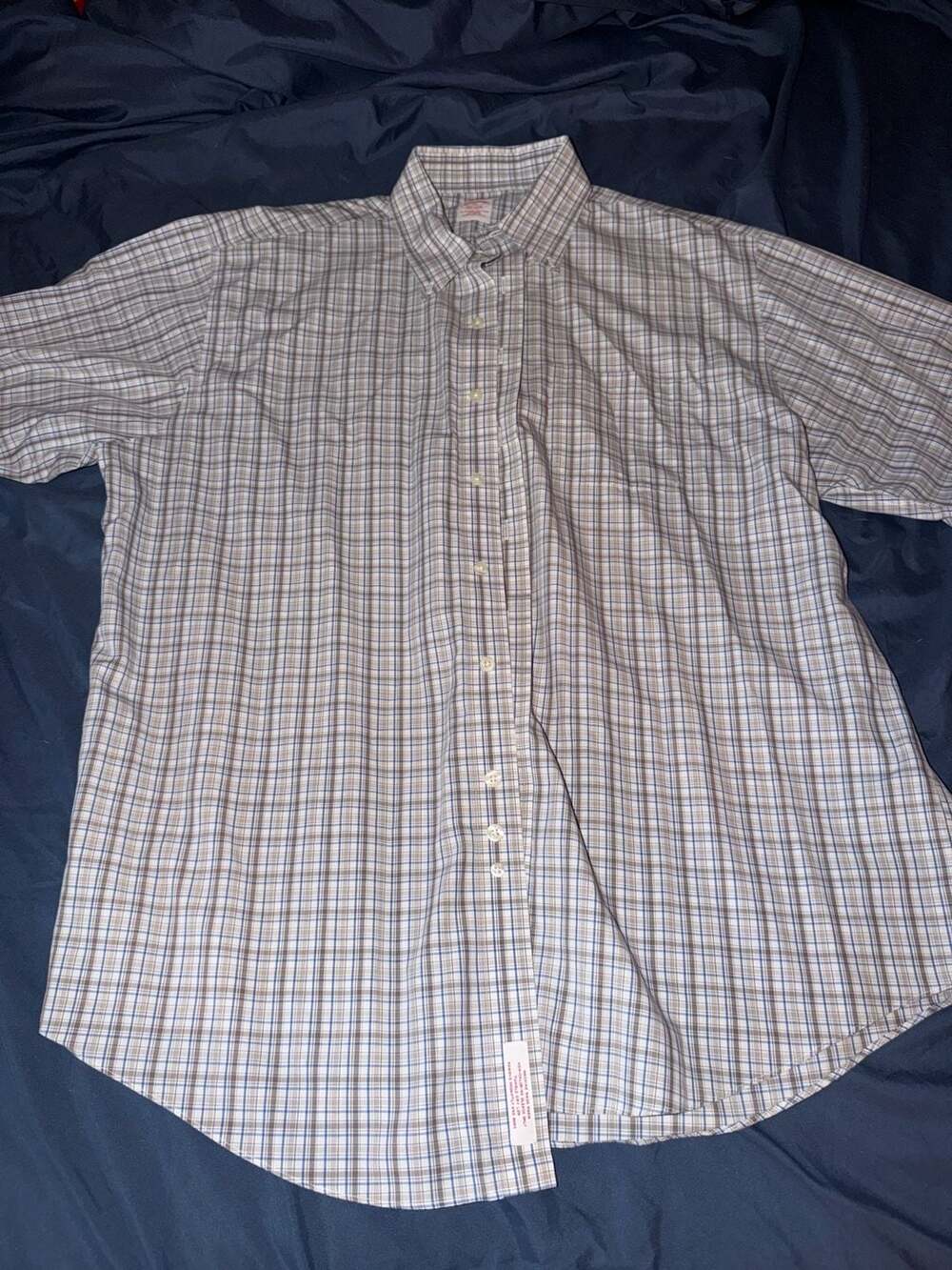 Brooks Brothers Non-Iron Plaid long Sleeve Button Down Shirt Size XL